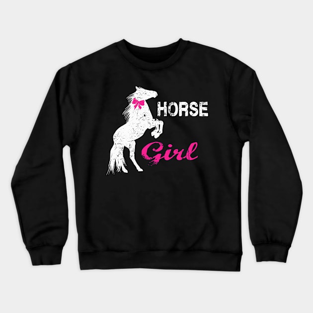 Horse Girl Horse Lover Crewneck Sweatshirt by David Darry